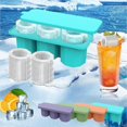 thumbnail image 3 of Ice Cube Tray For Stanley Cup, Silicone Cylinder Ice Mold With Lid, Hollow Cylinders Ice Cube Mold For Freezer, Gift For Stanley Lover, 3 of 5