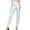 Silver, variant on Aoochasliy Womens Pants Fall Fashion Casual Bronzing Imitation Leather Slimming and Not Easy To Fade Ninth Pants