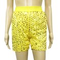thumbnail image 2 of ANINEO Sequins Shorts High Waist Sparkly Straight Leg Shorts Glitter Hot Pants Clubwear Night Out Party Shorts, 2 of 4