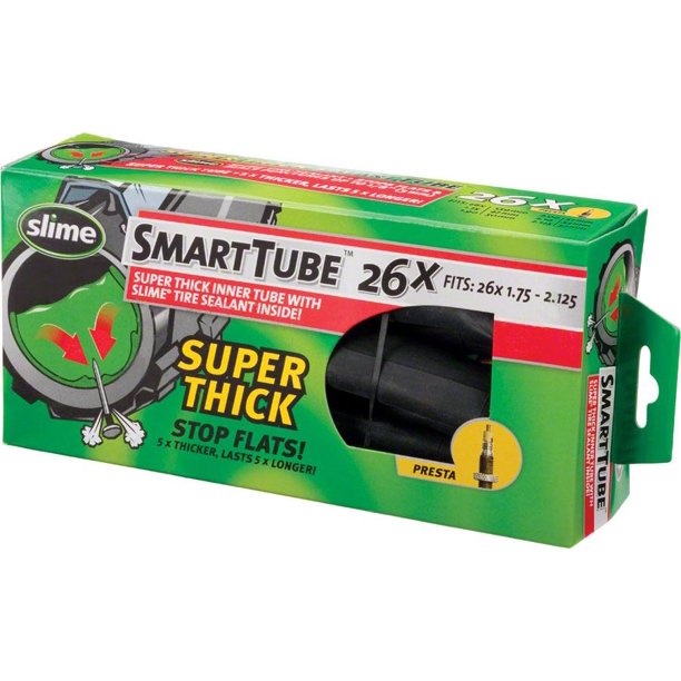 Slime Thick Smart Tube 26" x 1.752.125", 32mm Presta Valve Walmart