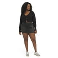 thumbnail image 3 of Mills by Millie Bobby Brown Women's Denim Mini Skirt with Rhinestones, Sizes XXS-XXL, 3 of 10