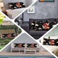 thumbnail image 6 of Japanese Style Body Pillow Covers 20"x54", Modern Cranes Cherry Flower Wave Red Brown Soft Brushed Microfiber Breathable Throw Pillow Covers, Decorative Pillowcase with Zipper for Couch Sofa Bedroom, 6 of 9
