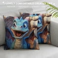 thumbnail image 3 of Orinice Dragon Graphic Decorative Throw Pillow Cover for Home Couch Living Room Bed Sofa Square Pillow Case 1PC 24x24in, 3 of 5