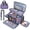 Purple-Medium, variant on Round Dot Medium Double Layer Craft & Hobby Storage Bag