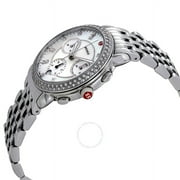 Michele Sidney 117 Diamonds Swiss Chronograph Silver Womens Watch MWW30A000001