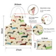 thumbnail image 7 of Colorful Funny Dachshund Apron-Garden Aprons for Women with Pockets-Cotton Linen Waterproof Kitchen Cooking Gardening Aprons Adjustable for Kitchen,Cooking,BBQ and Salon 33x27 Inch, 7 of 7