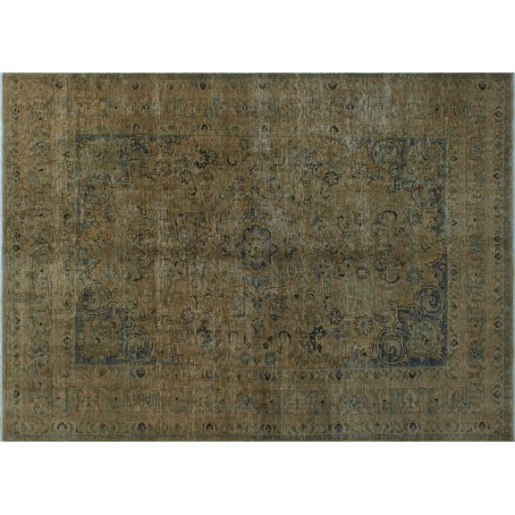 Semi Antique Vickie Lt. Brown/Grey Rug, 6'6" x 9'2"