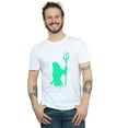 thumbnail image 2 of DC Comics Mens Aquaman Aqua Silhouette T-Shirt, 2 of 3