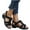 Black, variant on UTTOASFAY Women's Sandals On Summer Ladies Slippers Casual Women's Shoes Roman Casual Wedges Flower Sandals