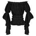 thumbnail image 2 of Elegant Cosplay Costume Gothic Lace Ruffled Off Shoulder Dress For Halloween Party Evening Banquet, 2 of 3