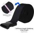thumbnail image 2 of 50MM 10 Yards Black Nylon Webbing Strap + 10 Pcs Adjustable Buckles Plastic Side Release Buckles, 2 of 7