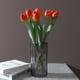thumbnail image 4 of Gwong Decoración hogareña 1 Ramo Lustroso Floya Falsable Flexible Color Brillante 3 Cabezal Túres Real Tulipanes Artificiales Decoración para el hogar Gwong 21082907, 4 of 6