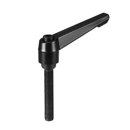 

Uxcell M10 x 50mm Metric Adjustable Clamping Lever Handle with Stud Black