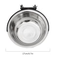 thumbnail image 4 of Billuyoard Jaula para Perros Tazón De Agua Y Comida Desmontable De Acero Inoxidable Alimentación De Alimentos Cuenco Colgante Alimentador De Suministros para perros, 4 of 6