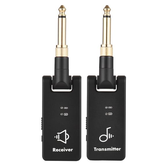 M-VAVE WP-8 Système de Transmission Sans Fil 2.4G Récepteur de Guitare Électrique Rechargeable & Batterie Intégrée 3.5mm & 6.35mm Prise pour Guitare Basse
