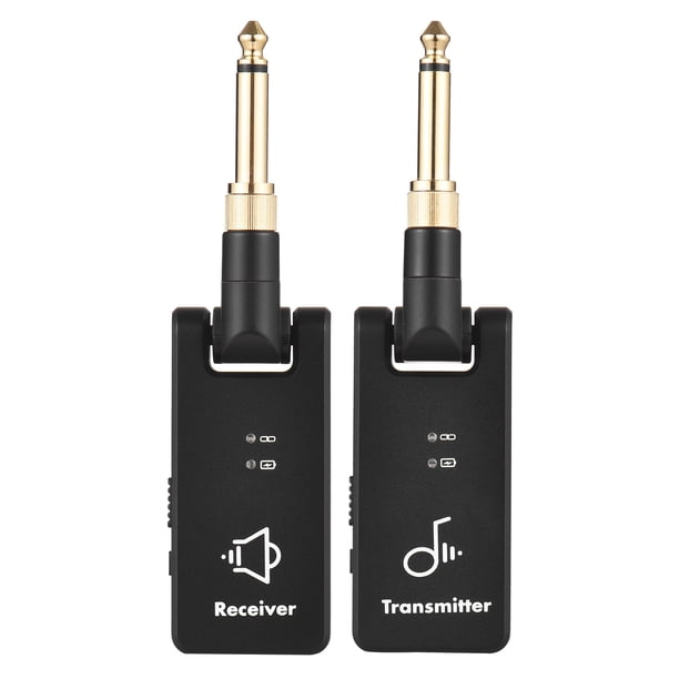 Transceptor inalámbrico WP-8 Sistema de transmisión inalámbrica 2.4G Receptor y transmisor de guitarra eléctrica recargable Batería incorporada Enchufe de 3.5 mm y 6.35 mm para bajo de guitarra M-VAVE Transceptor inalámbrico