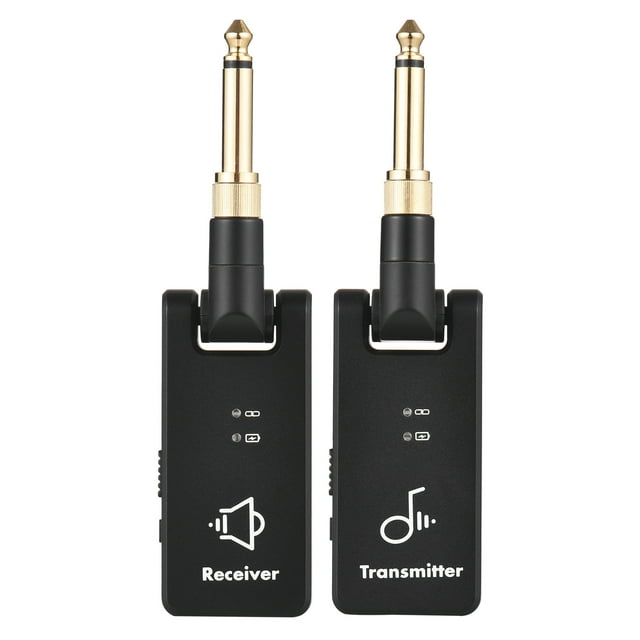 Transceptor inalámbrico WP-8 Sistema de transmisión inalámbrica 2.4G Receptor y transmisor de guitarra eléctrica recargable Batería incorporada Enchufe de 3.5 mm y 6.35 mm para bajo de guitarra M-VAVE Transceptor inalámbrico