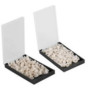 50Pcs/Box Dental Temporary Crown Realistic Oral Care Resin Crown Anterior Front Back Molar Teeth (Anterior Teeth)