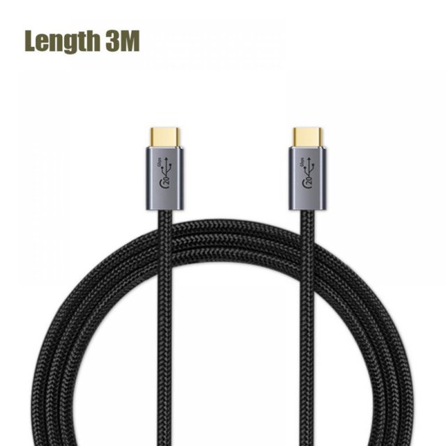 Type c3.2 Gen2 20GB 100W High Speed Transmission Data Cable Computer TV Audio Video HD Projection Cable