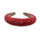 thumbnail image 2 of Sonducket Diademas con cuentas de cristal con purpurina, tocado de punto Flexible para el cabello, tocado para mujer, fiesta, colorido brillante Accesorio para el cabello Rojo Sonducket AP010971-02B, 2 of 5