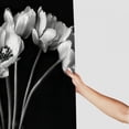 thumbnail image 3 of JEUXUS Tulips at Night Shower Curtain - Multiple Sizes White, 3 of 6