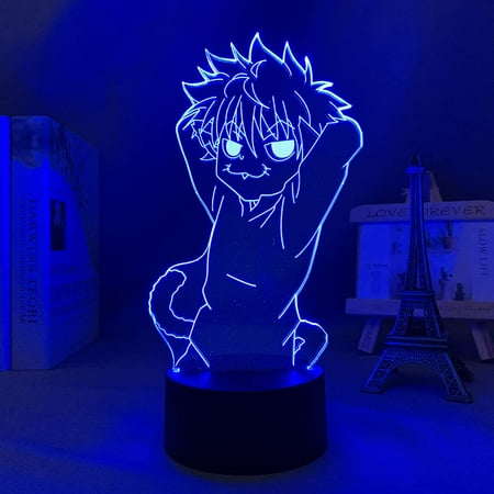 

Hunter X Huntered 3D Night Light Anime Illusion LED Lamp 16 Colors Changing Touch & Remote Control-Perfect Christmas Gifts for Boys/Girls/Kids Killua kurapika Figure Manga Fans