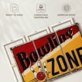 thumbnail image 6 of Elephant Stock Bowling Zone Wall Sign Wall Art - Horizontal Multi Panel Canvas - Living Room Wall Decor - Wall Signs Multi Panel - Black And Orange Decor - 50" x 32", 6 of 8