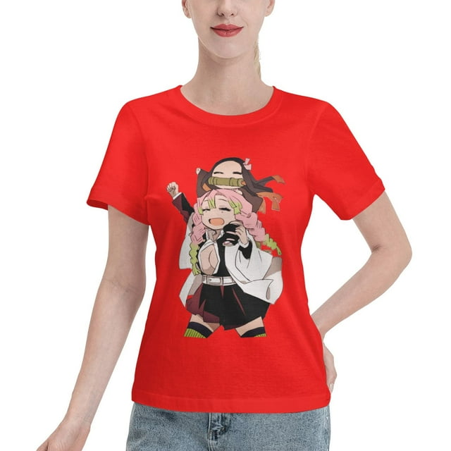 Women's Basic Short Sleeve T-Shirt Demon Slayer: Koiju and Nidouzi