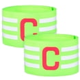 thumbnail image 2 of 2 Brazaletes de Capitán de Fútbol, Elásticos, Alta Visibilidad, Brazaletes de Capitán para Equipos Deportivos, 2 of 7