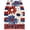 A5, variant on Independence Day Table Runner, Compact Size & Patriotic Pattern Independence Day Table Runner, Durable & Easy to Clean Table Runner, 4th of July Decor for Home, Kitchen & Party Dining Table.