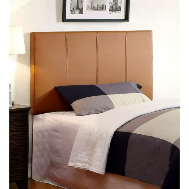Furniture of America Ramone Contemporary Faux Leather Twin Headboard in