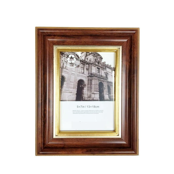 Lilian Dark Brown Display 4x6 Desk Photo Frame