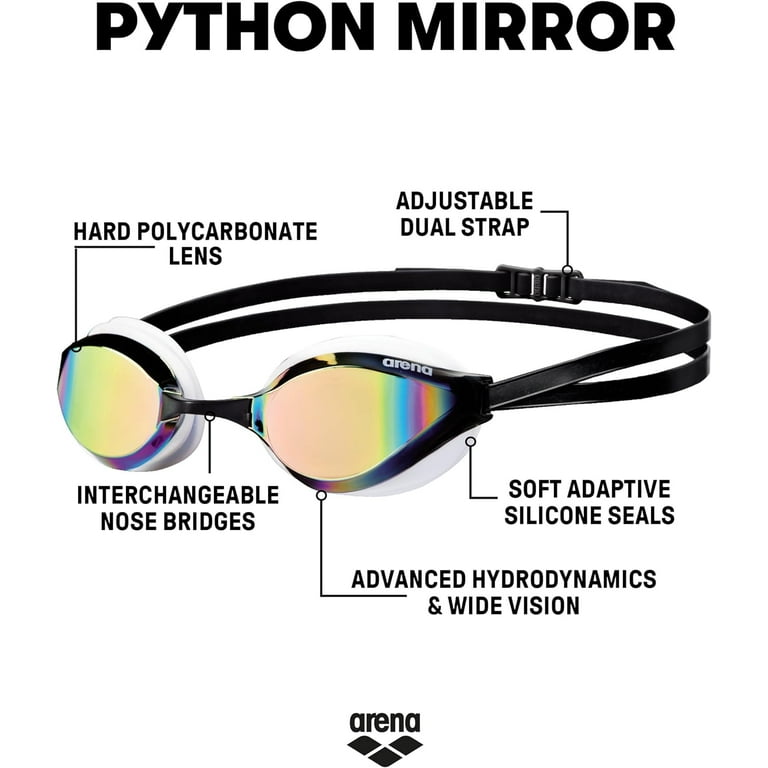 ARENA Unisex Python Racing Zwembril voor Mannen en Vrouwen