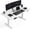 White-47*24, variant on 47 Inch Electric Standing Desk, Height Adjustable Computer Desk with 4 Memory Presets, Quiet Motor, Anti-Collision System, Steel Frame, 220 lb Capacity