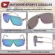 thumbnail image 5 of 1 juego de gafas de motocicleta anti-reflejo Tri-Acetyl Cellulos PC UV400 gafas de sol para deportes al aire libre para motocross, bicicleta de tierra, ATV, lente verde, marco gris, 5 of 6