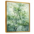 thumbnail image 2 of Designart "Green Spring Blooms Tree A Verdant Symphony II" Landscapes Framed Wall Art - Country Green Tree Entryway Framed Wall Art, 2 of 6