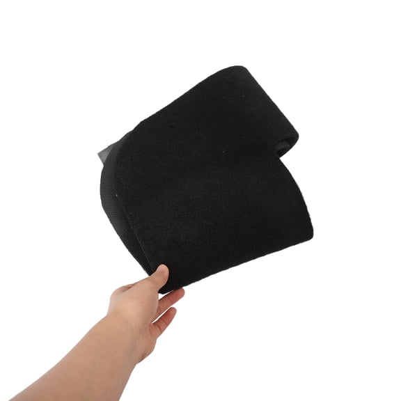 ETHZZLE Black U-Shaped Toilet Base Plate Ground Cover, Polyester Toilet Installation Mat, 1 Set for Bathroom Use