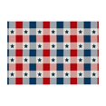 thumbnail image 2 of Carpet Polyester Carpet Independence Day Doormat Rustic American Patriotic Gnomes and Flag Colorful Floral Indoor Doormat 4 of July Patriotic Floor Mat Low Profile Rug for Home Office, 2 of 9