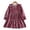 Purple, variant on LYMAYTER Kids Baby Girls Floral Long Sleeve Dress Girls Ruffle Hem Casual Playwear Birthday Party Gown 2-7Y