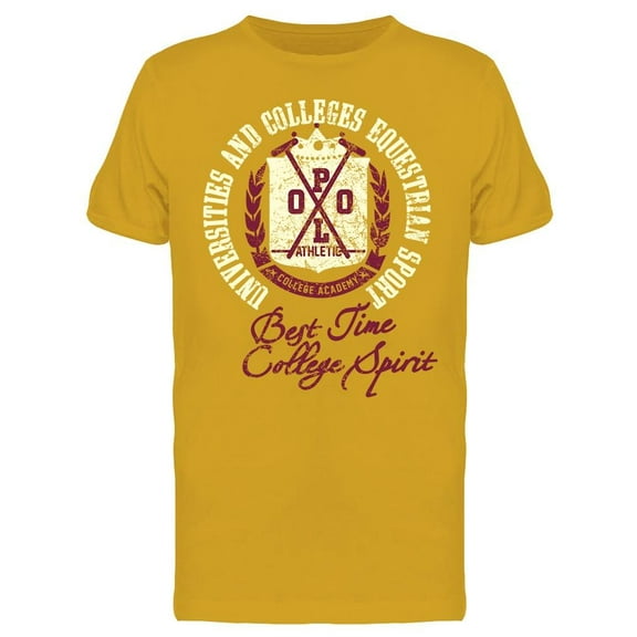 College Polo Sports T-Shirt Men -Image by Shutterstock, Male XX-Large