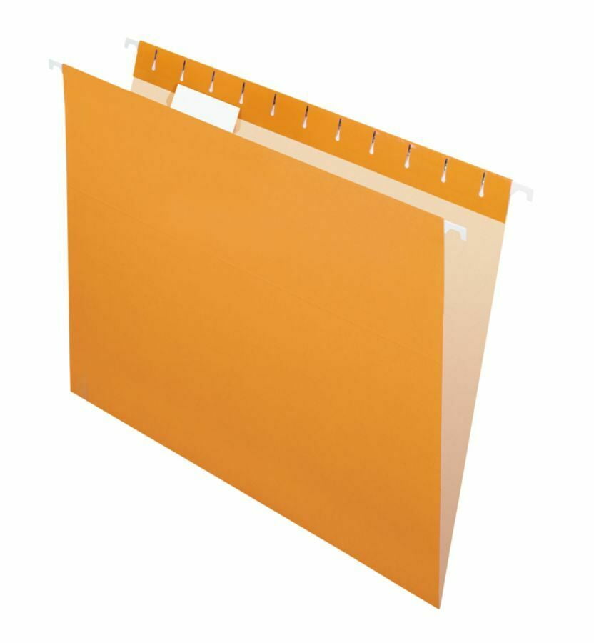 Office Depot Brand 2Tone Hanging File Folders, 1/5 Cut, Letter Size