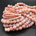 thumbnail image 2 of K-KED Red Crackle Agate FROSTED Matte Gemstone Round Beads - 6mm 8mm 10mm 12mm-6 mm, 2 of 6