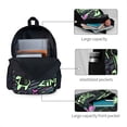 thumbnail image 4 of Invader Zim Gir Laptop Backpack School Bag Large Capacity Casual Daypack Student Satchel Bookbag Outdoor Knapsack Rucksack, 4 of 8