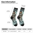 thumbnail image 2 of KLL Astronauts On Lunar Mission Print Cool Socks Men's Women's Crew Socks Funny Crazy Novelty Stockings, 2 of 6