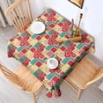 thumbnail image 2 of Pioneer Flower Floral Print Pattern Square Tablecloth, Waterproof Wipeable Spillproof Washable Table Cover for Home Kitchen Party Decor, 60"x60", 2 of 6