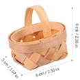 thumbnail image 2 of 8pcs Mini Woven Baskets With Handles For Party Favors Crafts Decor Photo Prop, 2 of 5