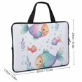 thumbnail image 2 of AWERP Cartoon Little Smiling Fish Laptop Carrying Bag Diving Fabric Laptop Bag 12inch, 2 of 5
