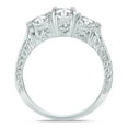 thumbnail image 2 of SZUL Women's 1 1/3 Carat TW Diamond Three Stone Engagement Ring in 14K White Gold (J-K-L Color, I2-I3 Clarity), 2 of 4