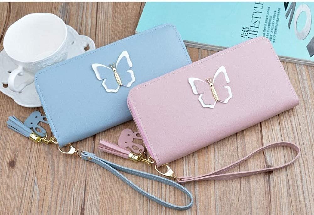 SkinHouse Women Girls Wristlet Wallet Ladies Clutch Purse Cards Coins Phone Holder