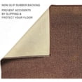 thumbnail image 3 of Playa Rug Custom Size Solid Design Beige,Brown,Red  Color Non-Slip Rubber Backing- 31 Inch Wide x Your Choice of Length Runner Rug 38 Feet - Brown, 3 of 5